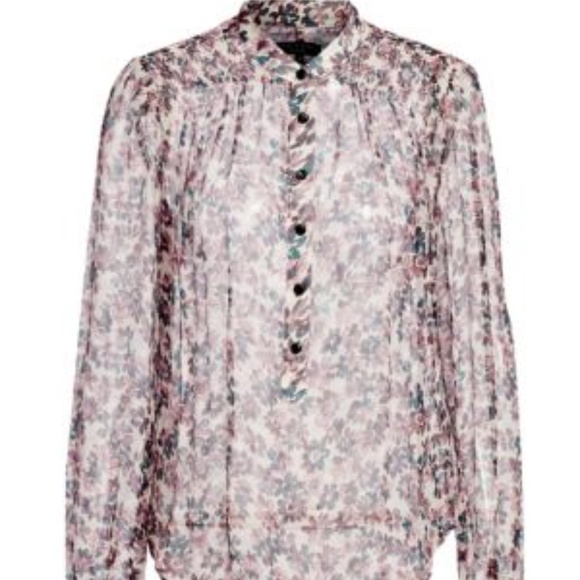 Rag & Bone Ivory Floral Susan Blouse - Picture 2 of 9